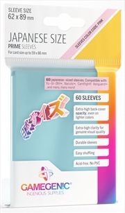 Buy Gamegenic Prime Japanese Sized Sleeves - Size Code Pink - Sleeve Colour Clear (62Mm X 89Mm) (60 Slee