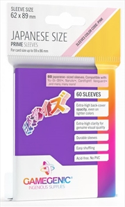 Buy Gamegenic Prime Japanese Sized Sleeves - Size Code Pink - Sleeve Colour Purple (62Mm X 89Mm) (60 Sle
