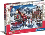 Buy Clementoni Impossible Puzzle Train Station With Santa 500 Pieces