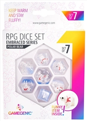 Buy Gamegenic Embraced Series - Polar Bear - Rpg Dice Set (7Pcs)