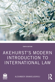 Buy Akehurst's Modern Introduction to International Law