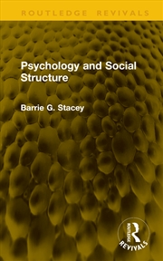 Buy Psychology and Social Structure