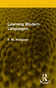 Buy Learning Modern Languages