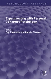 Buy Experimenting with Personal Construct Psychology