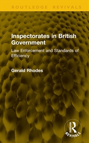 Buy Inspectorates in British Government