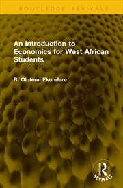 Buy Introduction to Economics for West African Students