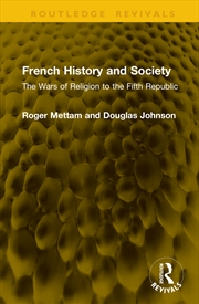 Buy French History and Society