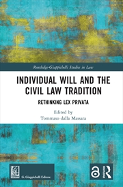 Buy Individual Will and the Civil Law Tradition