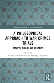 Buy Philosophical Approach to War Crimes Trials