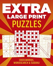 Buy Extra Large Print Puzzles (Red And Orange Cover)