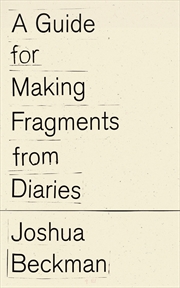 Buy A Guide for Making Fragments from Diaries