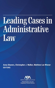Buy Leading Cases in Administrative Law