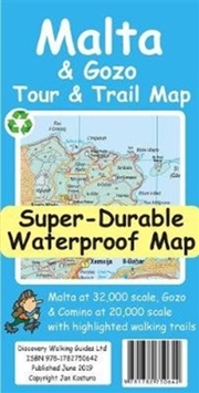 Buy Malta and Gozo Tour and Trail Map