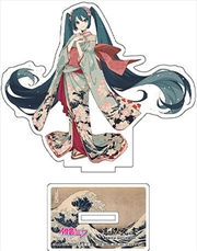 Buy Hatsune Miku x Katsushika Hokusai iXima - Die-Cut Acrylic Stand - The Great Wave off Kanagawa (Kimon