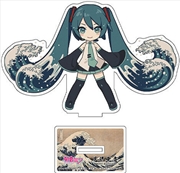 Buy Hatsune Miku x Katsushika Hokusai iXima - Die-Cut Acrylic Stand - The Great Wave off Kanagawa (Chibi