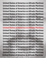 Buy The United States vs Alfredo Martinez