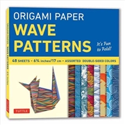 Buy Origami Paper - Wave Patterns - 6 3/4 inch - 48 Sheets