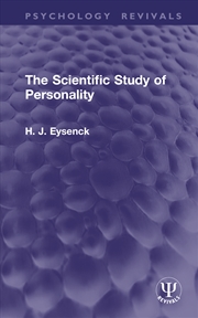 Buy The Scientific Study of Personality