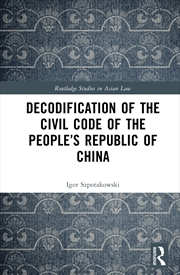Buy Decodification of the Civil Code of the People’s Republic of China