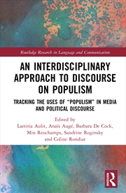 Buy An Interdisciplinary Approach to Discourse on Populism