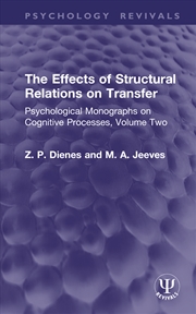 Buy The Effects of Structural Relations on Transfer