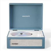 Buy Crosley Voyager Portable Retro CD Player with Stereo Bluetooth Speakers, FM Radio - Washed Blue