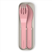 Buy Monbento Mb Pocket Plastic Cutlery Set - Colour Pink Blush