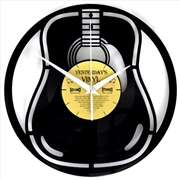 Buy Yesterday's Vinyl Wall Clock Acoustic Guitar 30cm