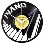 Buy Yesterday's Vinyl Wall Clock Piano 30cm