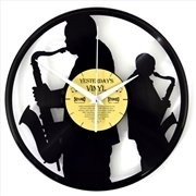 Buy Yesterday's Vinyl Wall Clock Clock Sax 30cm