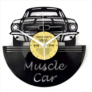 Buy Yesterday's Vinyl Wall Clock Muscle Car 30cm