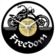 Buy Yesterday's Vinyl Wall Clock Freedom Motor 30cm