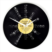 Buy Yesterday's Vinyl Wall Clock Written Numbers 30cm