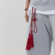Buy [Bts V Pick] Gwidorae Knot Tassel Belt Midi [Red]