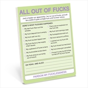 Buy Knock Knock All Out of Fucks Nifty Note (Pastel Version)