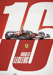 Buy Poster - F1 Ferrari Charles Leclerc  SF-25 - Homage to Monaco