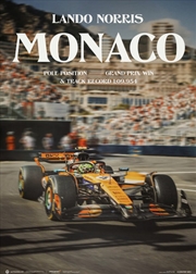 Buy Poster - F1 McLaren Lando Norris - Monaco GP 2025 Win - Pole Position & Track Record