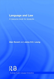 Buy Language and Law