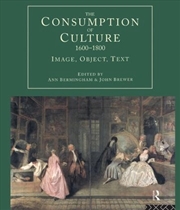 Buy Consumption of Culture 1600-1800