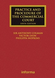 Buy Practice and Procedure of the Commercial Court