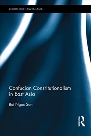 Buy Confucian Constitutionalism in East Asia