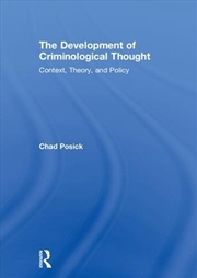 Buy Development of Criminological Thought