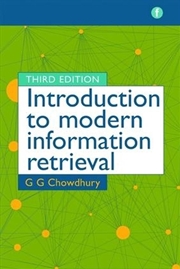 Buy Introduction to Modern Information Retrieval