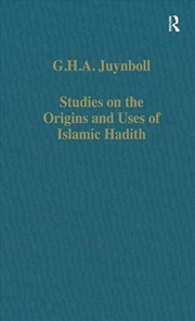 Buy Studies on the Origins and Uses of Islamic Hadith