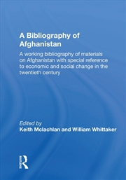 Buy Bibliography Of Afghanistan