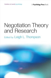 Buy Negotiation Theory and Research