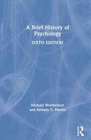 Buy Brief History of Psychology