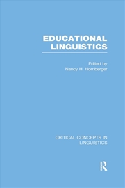 Buy Educational Linguistics