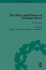Buy Plays and Poems of Nicholas Rowe