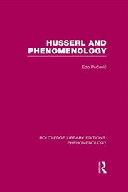 Buy Routledge Library Editions: Phenomenology